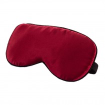 Silk Sleeping Eye Mask Sleep Mask Eye-shade Aid-sleeping,Dark Red