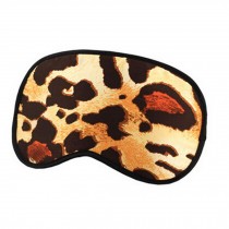 Elegant Silk Sleeping Eye Mask Sleep Mask Eye-shade Aid-sleeping,Leopard Grain,A