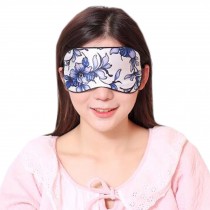 Silk Breathable Eye Care Comfortable Sleep Mask Eye-shade Aid-sleeping, Blue and White Porcelain