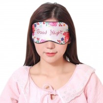 Silk Sleep Mask Breathable Eye Care Comfortable Sleep Mask Eye-shade Aid-sleeping, Good Night