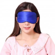 Silk Sleep Mask Breathable Eye Care Comfortable Sleep Mask Eye-shade Aid-sleeping, Sapphire