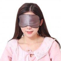 Silk Sleep Mask Breathable Eye Care Comfortable Sleep Mask Eye-shade Aid-sleeping, Gray