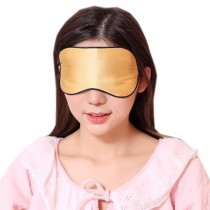 Silk Sleep Mask Breathable Eye Care Comfortable Sleep Mask Eye-shade Aid-sleeping, Champagne