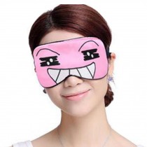 Silk Sleep Mask Breathable Eye Care Comfortable Sleep Mask Eye-shade Aid-sleeping, Pink Smile Face