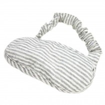 Simple Cartoon Mask Breathable Comfortable Sleep Mask Eye-shade Aid-sleeping, Gray White Stripes