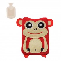 500 mL Cute Hot-Water Bottle Water Bag Water Injection handwarmer pocket Monkey