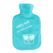 1000mL Winter Handwarmer Pocket Cute Hot-Water Bottle Water Bag Blue
