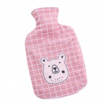 1000mL Winter Handwarmer Pocket Cute Hot-Water Bottle Water Bag Pink B