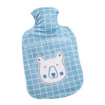 1000mL Winter Handwarmer Pocket Cute Hot-Water Bottle Water Bag Blue C