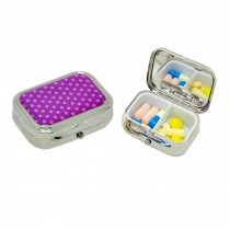 Pill Box For Pocket or Purse/ Multifunction Small Jewel Box Case  D