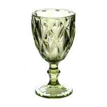 Elegant Retro Carved Wine Glasses Champagne Flutes Toasting Glasses, Green