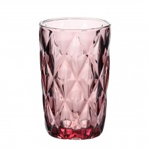 Beautiful Retro Carved Wine Cup Juice Cup Whiskey Glass, Pink