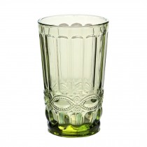 Beautiful Retro Carved Green Wine Cup Juice Cup Whiskey Glass