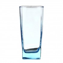 Elegant Clear & Blue Drinking Glasses Milk Glass Whisky Glass 2PCS , No.11