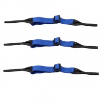 Set Of 3 Sunglasses Retainer Strap Neck Blue Cord String Adjustable Lock