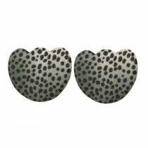 3 Pairs Girl Skid-Proof Forefoot Pads Shoe Insoles, Gray Leopard