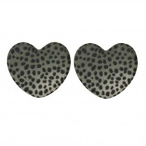 3 Pairs Girl Skid-Proof Forefoot Pads Shoe Insoles, Gray Heart
