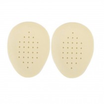 3 Pairs Girl Skid-Proof Forefoot Pads Shoe Insoles, Light Yellow