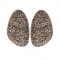 3 Pairs Girl Skid-Proof Forefoot Pads Shoe Insoles, Beautiful Leopard