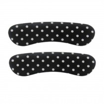 4 Pairs White Dots Heel Cushions Padded Heel Liners Heel Grips Care Black
