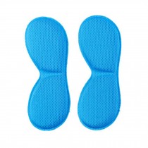 4 Pairs Heel Cushions Padded Heel Grips Care Heel Liners For Ladies Bright Blue