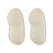 4 Pairs Heel Cushions Padded Heel Grips Care Heel Liners For Ladies Creamy-White