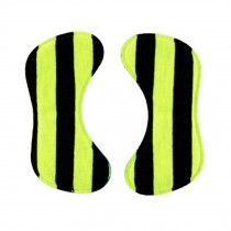 Yellow&Black Heel Cushions Padded Heel Grips Care Heel Liners For Ladies 4 Pairs