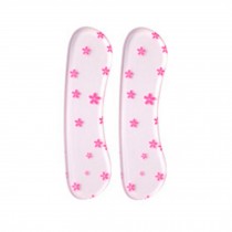 4 Pairs silicone Heel Cushions Padded Heel Liners Arch Support Pink Flower