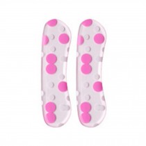 4 Pairs Clear Heel Cushions Padded Heel Liners Heel Grips Pink&White Dots