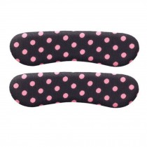 4 Pairs Heel Cushions Padded Heel Liners Heel Grips For Ladies Pink Dots Black