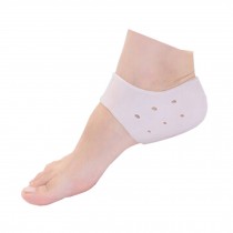 White Heel Spur For Sore Foot Pain Relief 3 Pair Silicone Heel Protector