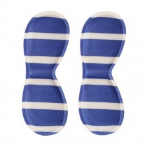 4 Pair Heel Cushions Padded Heel Grips Care Heel Snugs Heel Liners Blue Stripe B