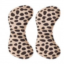 4 Pair Heel Cushions Padded Heel Grips Care Heel Snugs Heel Liners Leopard(B)