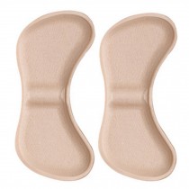 4 Pair Heel Cushions Padded Heel Grips Care Heel Snugs Heel Liners Apricot(B)