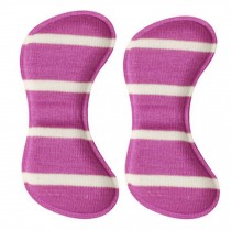 4 Pair Heel Cushions Padded Heel Grips Care Heel Snugs Heel Liners Red Stripe(B)