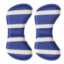 4 Pair Heel Cushions Padded Heel Grips Care Heel Snugs Heel Liners Blue Stripe B