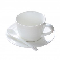 Pure White Simple style Classical Tea Cup Ceramic Coffee Mug