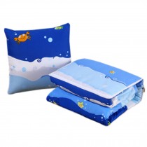 1 PCS Home/Office/Car Decor Dual-purpose Throw Pillow/Quilt,Back Cushion Ocean