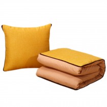 1 PCS Home/Office/Car Decor Multipurpose Signature Cotton Pillow/Quilt Yellow