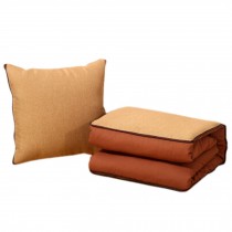 1 PCS Home/Office/Car Decor Multipurpose Signature Cotton Pillow/Quilt L-Brown
