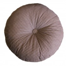 Soft Round Seat Cushion Chair Pad Floor Cushion Pillow, Brown, Dots