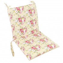 Soft Home/Office Seat Cushion High Back Chair Cushion Romantic Rose,Beige