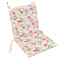 Soft Home/Office Seat Cushion High Back Chair Cushion Romantic Heart,Beige