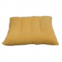 Indoor/Outdoor Soft Home/Office Squared Corduroy Seat Cushion,Yellow