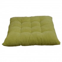 Indoor/Outdoor Soft Home/Office Squared Corduroy Seat Cushion,Green