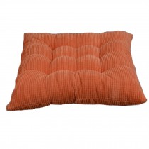 Indoor/Outdoor Soft Home/Office Squared Corduroy Seat Cushion,Orange