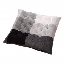 Perfect Soft Home/Office Square Seat Cushion Chair Pad Floor Cushion Black/Grey