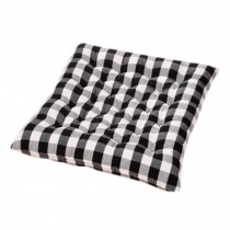 Perfect Soft Home/Office Square Seat Cushion Chair Pad Floor Cushion Black Grid
