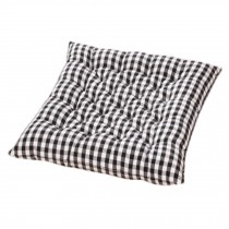 Perfect Soft Home/Office Square Seat Cushion Chair Pad Floor Cushion Black Plaid