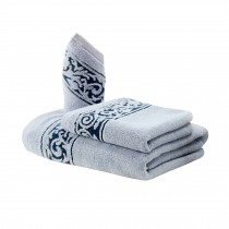 Soft Classics Bath Towel Set,All Cotton Strong Absorbency(Grey)